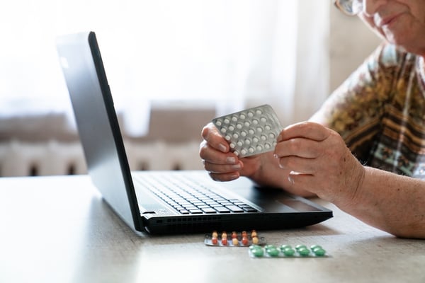 patient using pharamcy technology for value based care at home